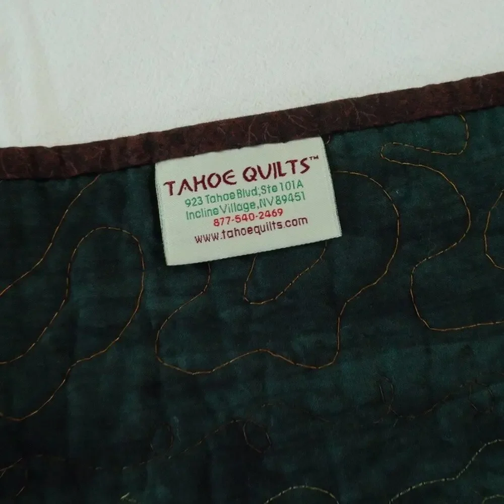 Tahoe Quilts‎ Art Quilt Wall Hanging Floral Tapestry Woodland Poppies 35 x 21